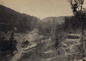 Whiteside-Tal unterhalb der Brücke von George N. Barnard