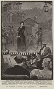 Ein Eindruck von Madame Calve, als Anita, in La Navarraise von George Percy Jacomb Hood