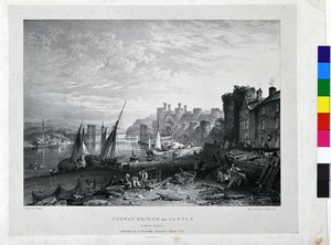 Conway-Brücke und Schloss von George Pickering