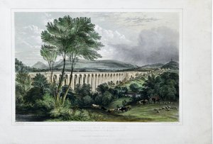 Dee-Viadukt - Tal von Llangollen von George Pickering