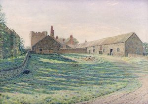 Halton Castle, Northumberland, östliche Ansicht, 19. Jahrhundert von George Price Boyce