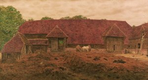 Die alte Scheune in Whitchurch von George Price Boyce