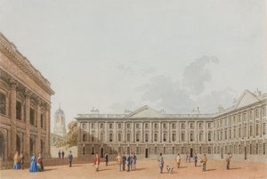 Peckwater Quad, Blick nach Westen, Christ Church, Oxford, 1850 von George Pyne