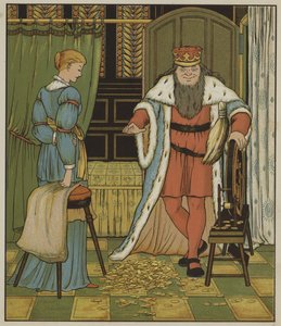 Illustration für Rumpelstilzchen von den Brüdern Grimm von George R. Halkett