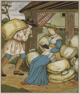 Illustration für Rumpelstilzchen von den Brüdern Grimm