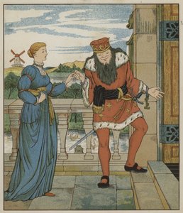Illustration für Rumpelstilzchen von den Brüdern Grimm