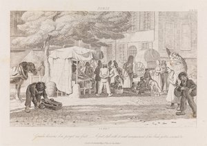 Obststand, Paris von George Robert Lewis