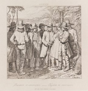 Bauern im Gespräch, München, c.1821