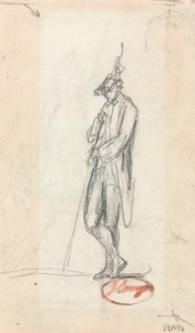 Eine stehende männliche Figur von George Romney