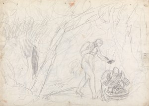 Verlassenheit und Rettung von Perdita aus Das Wintermärchen von George Romney