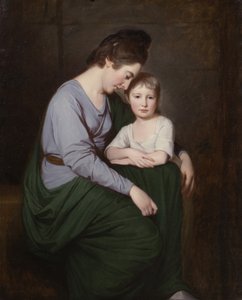 Ann Wilson mit ihrer Tochter Sybill, ca. 1776-77