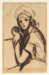 Halbfigur einer jungen Frau von George Romney