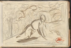 Kniende Figur, umgeben von anderen Figuren von George Romney