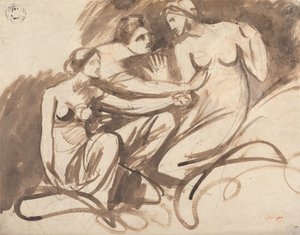 Macbeth: Drei Hexen von George Romney