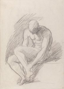 Sitzender Mann von George Romney