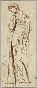 Stehende weibliche Figur, Porträtstudie von George Romney