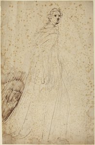 Schreitende Frau, Porträtstudie von George Romney