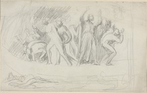 Studie für "Die Sintflut" von George Romney