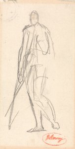 Studie für ein Porträt eines stehenden Mannes von George Romney