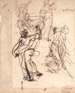 Zwei Studien von tanzenden Paaren von George Romney