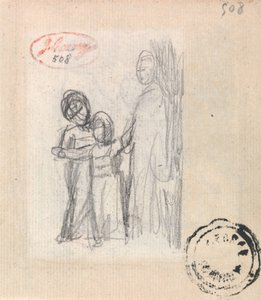 Frau und zwei Kinder von George Romney