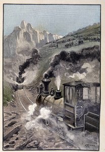 Person auf der Lokomotive (Seite 435) in „Testament eines Exzentrikers“ von Jules Verne