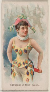 Karneval in Nizza, Frankreich, aus der Feiertagsserie N80 für Duke-Zigaretten, 1890 von George S. Harris and Sons