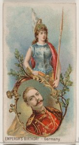 Kaisers Geburtstag, Deutschland, aus der Feiertagsserie N80 für Duke-Zigaretten, 1890 von George S. Harris and Sons