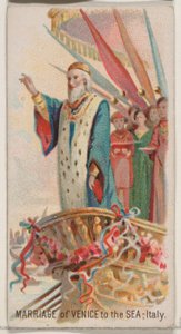 Heirat von Venedig mit dem Meer, Italien, aus der Serie Holidays N80 für Duke Zigaretten, 1890 von George S. Harris and Sons