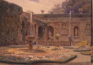 Der Garten der Villa Cigogna Mozzoni von George Samuel Elgood