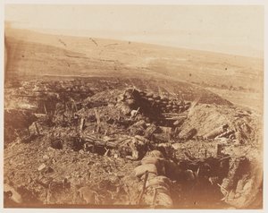 Blick vom Redan in Richtung Vorontsov-Schlucht von George Shaw Lefevre