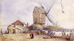 Eine Windmühle auf Blackheath, Greenwich, London von George Shepheard