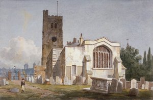 Kirche St. Mary in Lambeth, London, ca. 1810