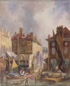 Alter Hungerford-Markt vom Fluss, London, ca. 1810