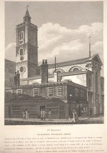 St. Dionis, Backchurch, Fenchurch Street (gestochen von William Wise) von George Shepherd