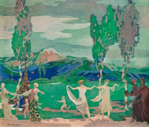 Die Felder von Avatar, ca. 20. Jahrhundert 1914-1915 von George Sheringham