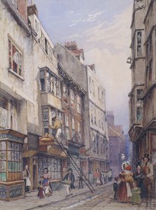 Bell Yard in der Nähe der Chancery Lane, London, 1835 von George Sidney Shepherd