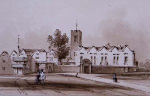 Highgate School und Kapelle, ca. 1840