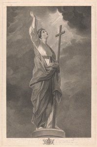 Westfenster der Kapelle, New College Oxford: Die Tugenden - Glaube von George Siegmund Facius