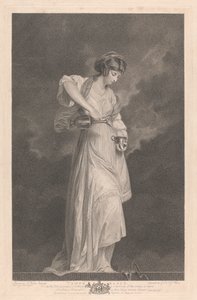 Westfenster der Kapelle, New College Oxford: Die Tugenden - Mäßigkeit von George Siegmund Facius