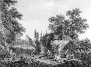 Die Hopfenpflücker, geätzt von Francis Vivares, 1760 von George Smith
