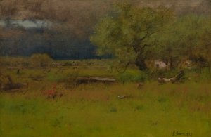 Der vorbeiziehende Sturm von George Snr. Inness