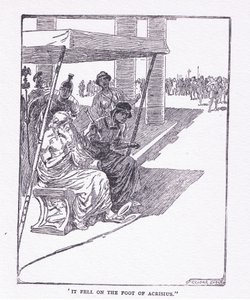 Es fiel auf den Fuß von Acrisius, aus The Heroes, veröffentlicht von George Allen und Unwin 1929 von George Soper