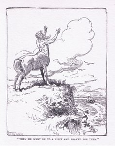 Dann ging sie die Klippe hinauf und betete für sie, aus The Heroes, veröffentlicht von George Allen und Unwin 1929