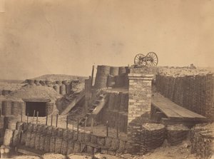 Befestigungen in der Nähe von Charleston, South Carolina, ca. 1861 von George Stacy.