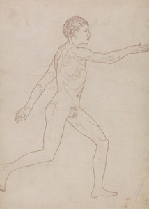 Menschliche Figur, Seitenansicht (Umrissstudie in Umkehrung von Tafel VIII) von George Stubbs