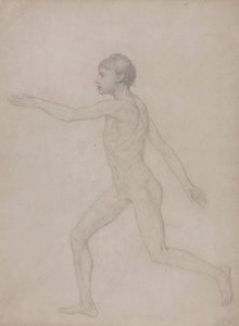 Menschliche Figur, Seitenansicht (Vorentwurf für die endgültige Studie für Tafel VIII) von George Stubbs