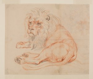 Ruhender Löwe, recto, 18. oder 19. Jahrhundert von George Stubbs