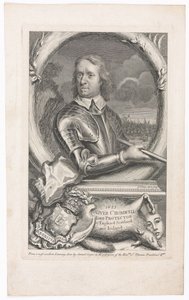 Oliver Cromwell, Lordprotektor von England, Schottland und Irland, 1653 von George Vertue