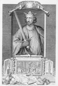 Eduard I. (1239-1307) König von England ab 1272, nach den Überresten einer Statue, graviert vom Künstler von George Vertue